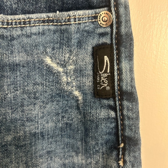 Silver Jeans Dark Blue Denim Shorts - Picture 2 of 7